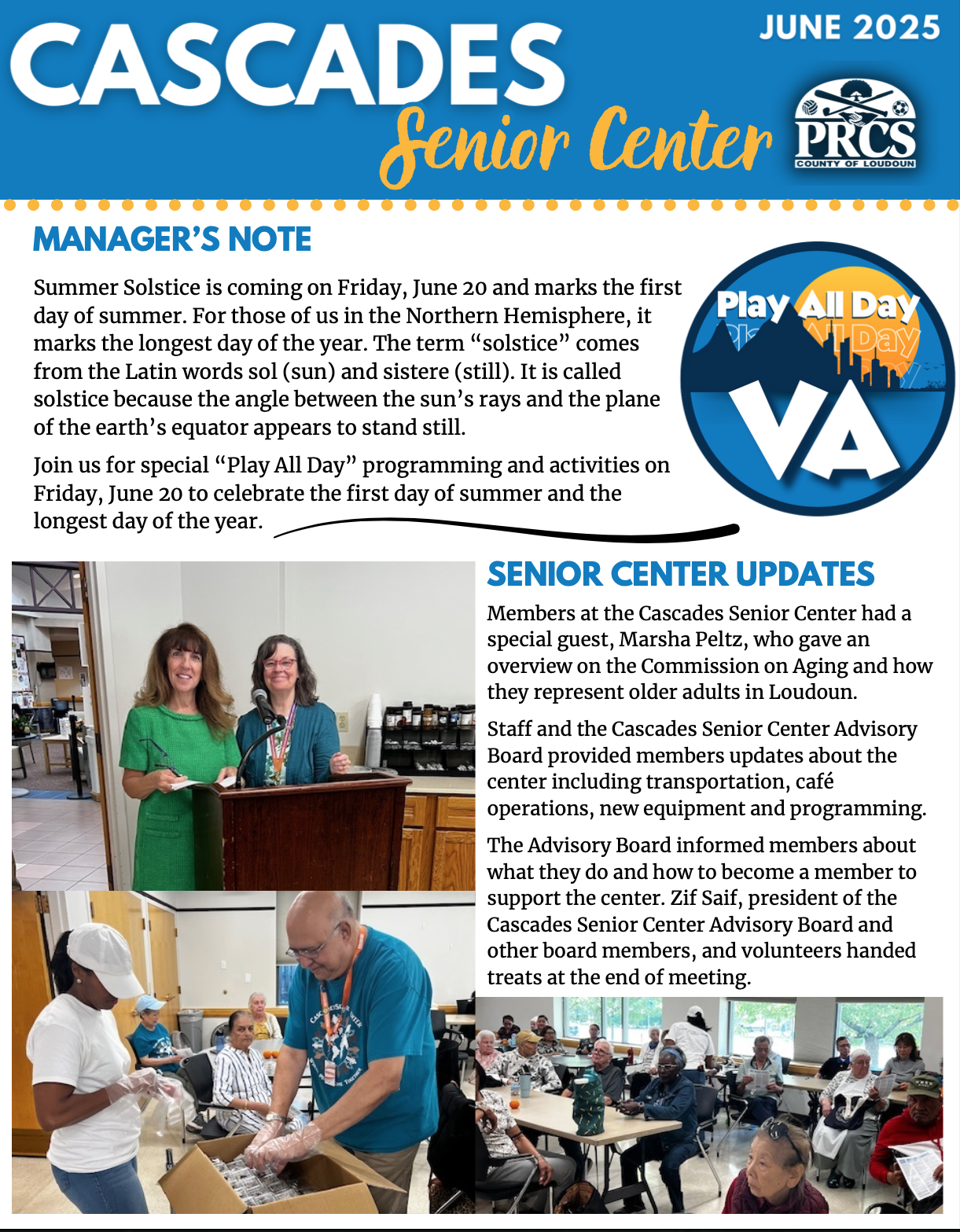 June 2025 Cascades Newsletter