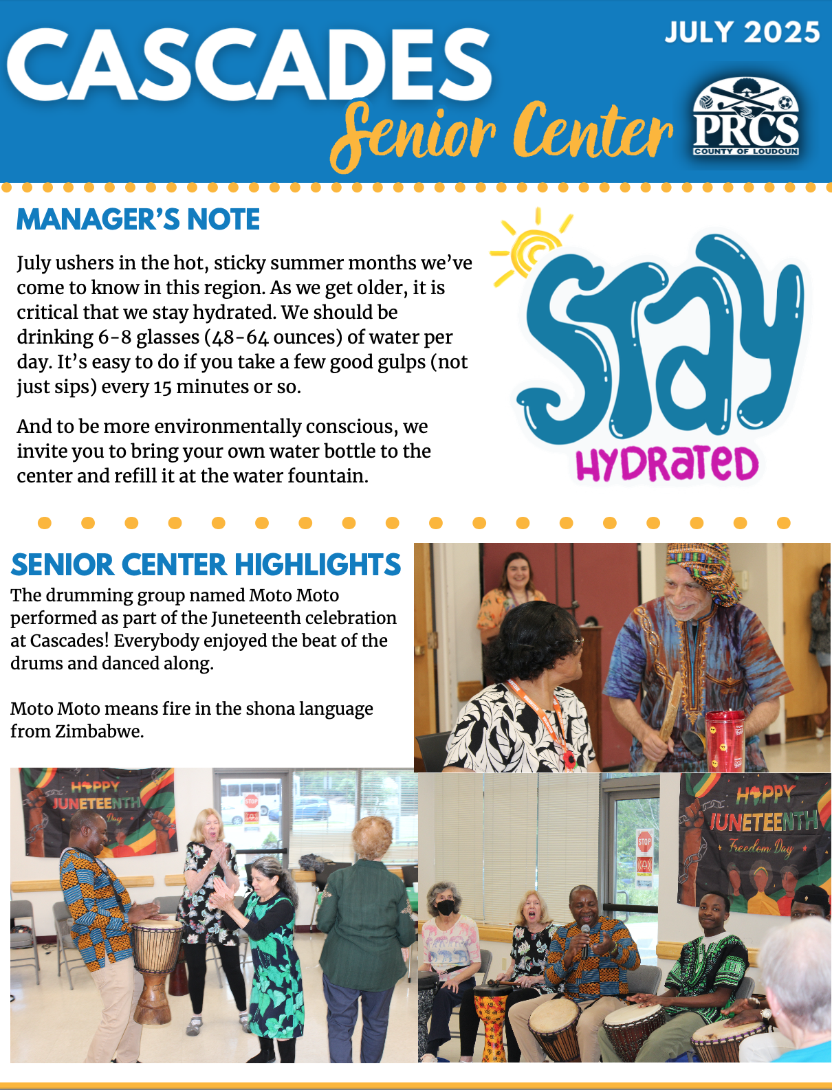 July 2025 Cascades Newsletter
